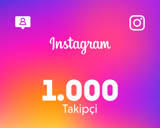 Instagram 1.000 Gerçek Takipçi - Garantili