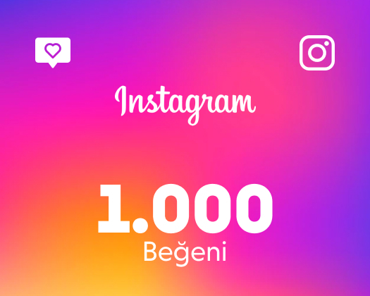 Instagram 1.000 Türk Gerçek Beğeni